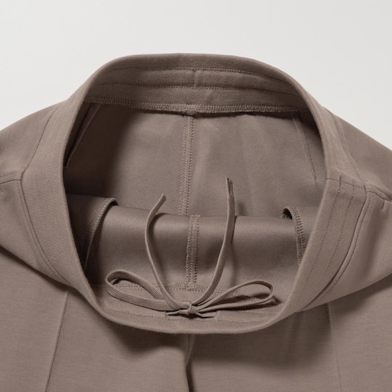 Uniqlo Dry Sweat Track Ženske Hlače Bež | 0523-EPVUN