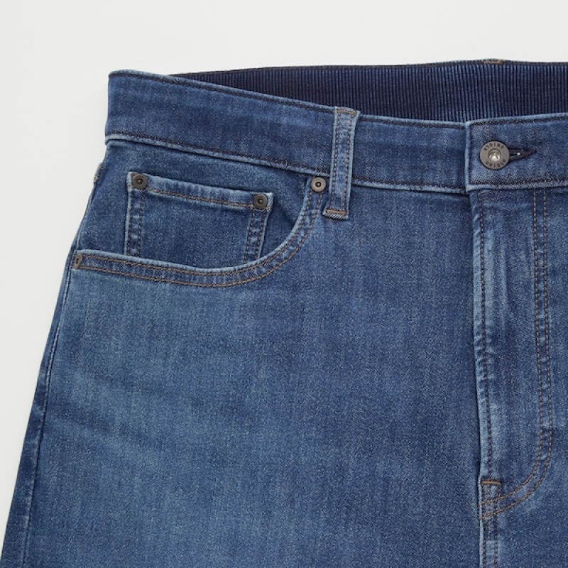 Uniqlo EZY Ultra Stretch Muške Traperice Plave | 1068-XBTPD