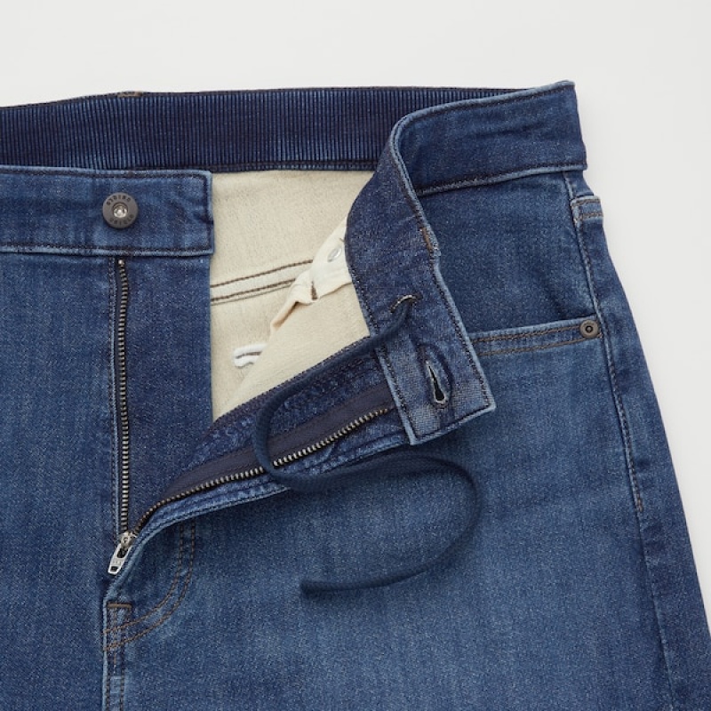 Uniqlo EZY Ultra Stretch Muške Traperice Plave | 1068-XBTPD
