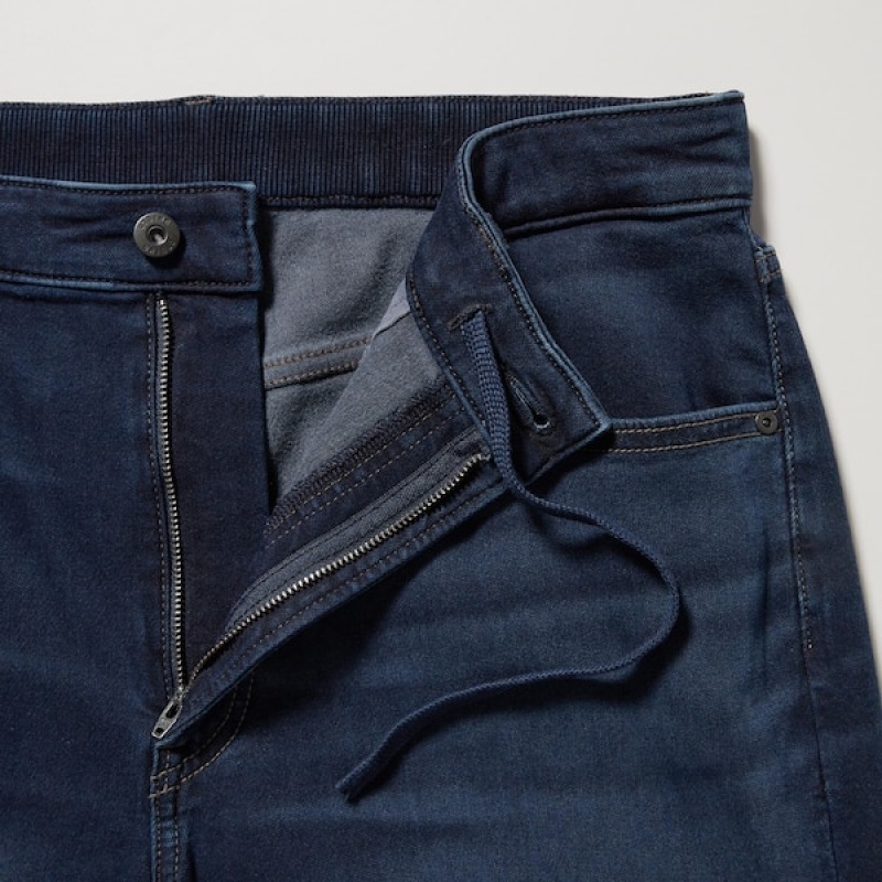 Uniqlo EZY Ultra Stretch Muške Traperice Tamnoplave | 2381-NTRDO