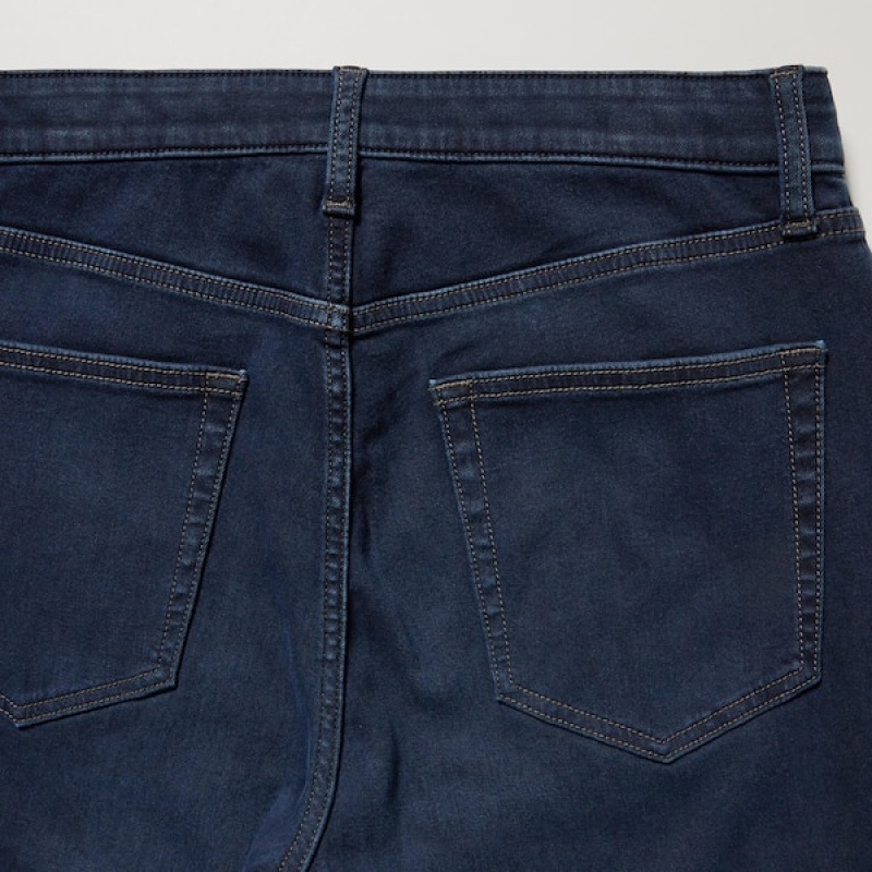 Uniqlo EZY Ultra Stretch Muške Traperice Tamnoplave | 2381-NTRDO