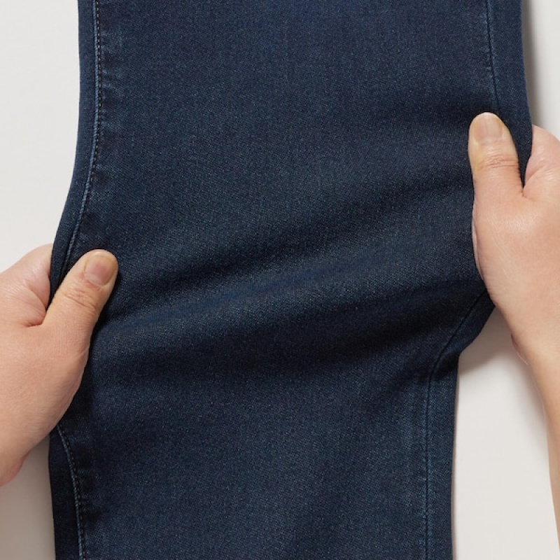 Uniqlo EZY Ultra Stretch Muške Traperice Tamnoplave | 2381-NTRDO