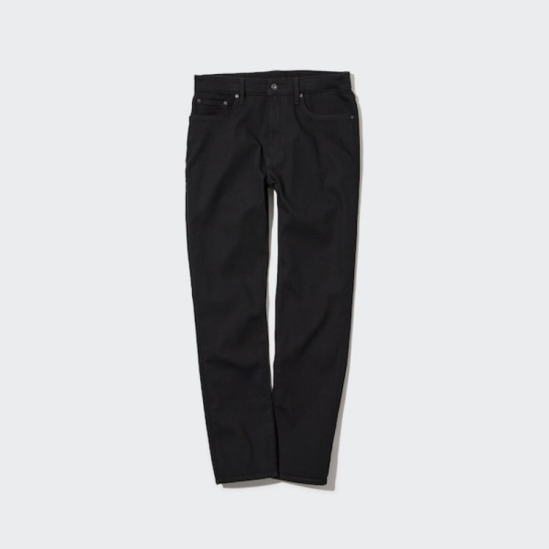 Uniqlo EZY Ultra Stretch Muške Traperice Crne | 7920-CHXWT