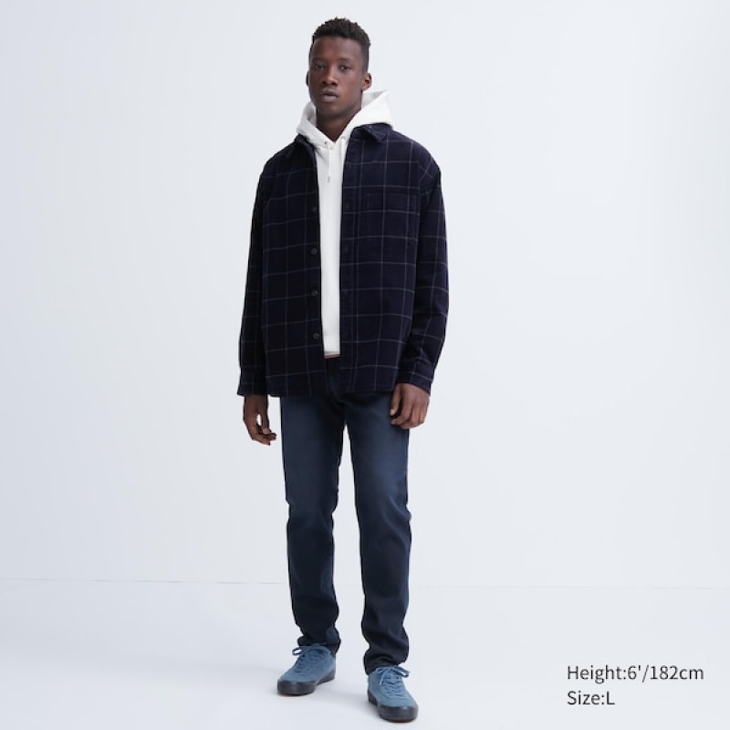 Uniqlo EZY Ultra Stretch Muške Traperice Plave | 8107-THWSN