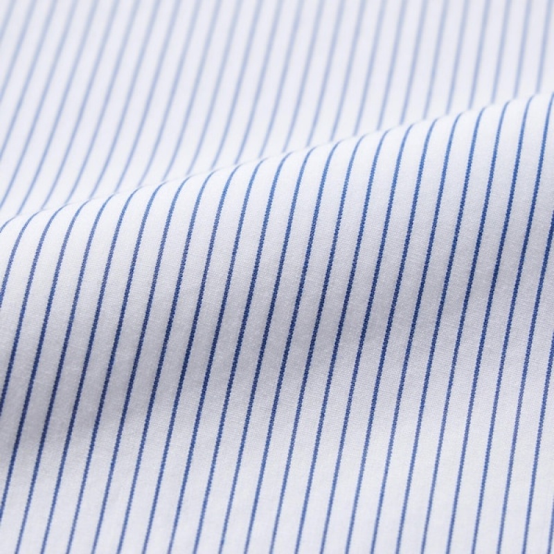 Uniqlo Extra Fine Cotton Broadcloth Long-Sleeve Muške Košulje Bijele | 1579-DGPCT