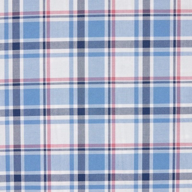 Uniqlo Extra Fine Cotton Short-Sleeve Muške Košulje Plave | 3708-NWYHA