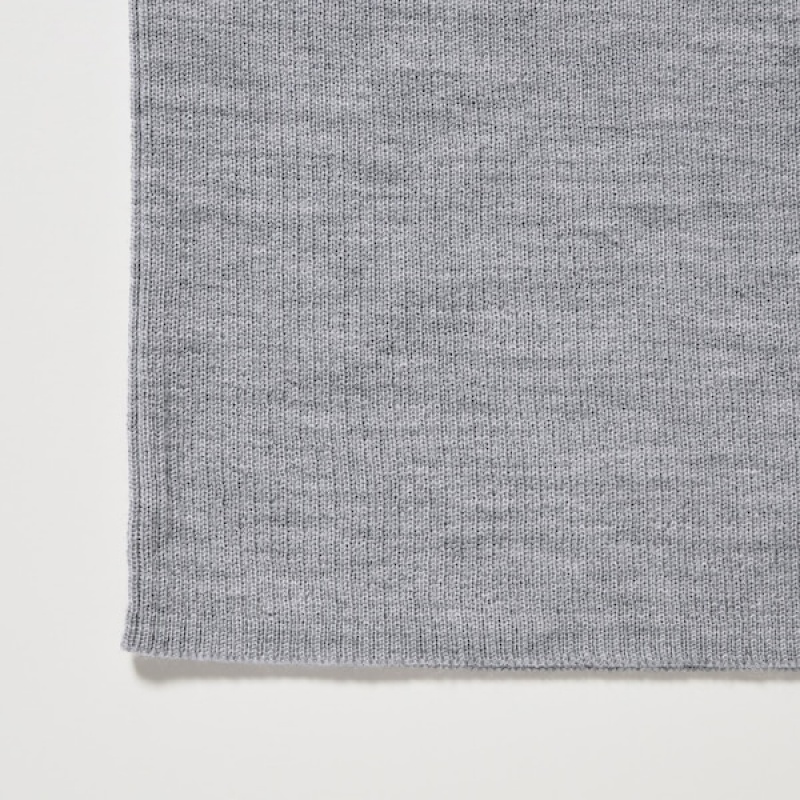 Uniqlo Extra Fine Merino Rebrasti Turtleneck Long-Sleeve Ženske Džemperi Sive | 6374-ENKJY