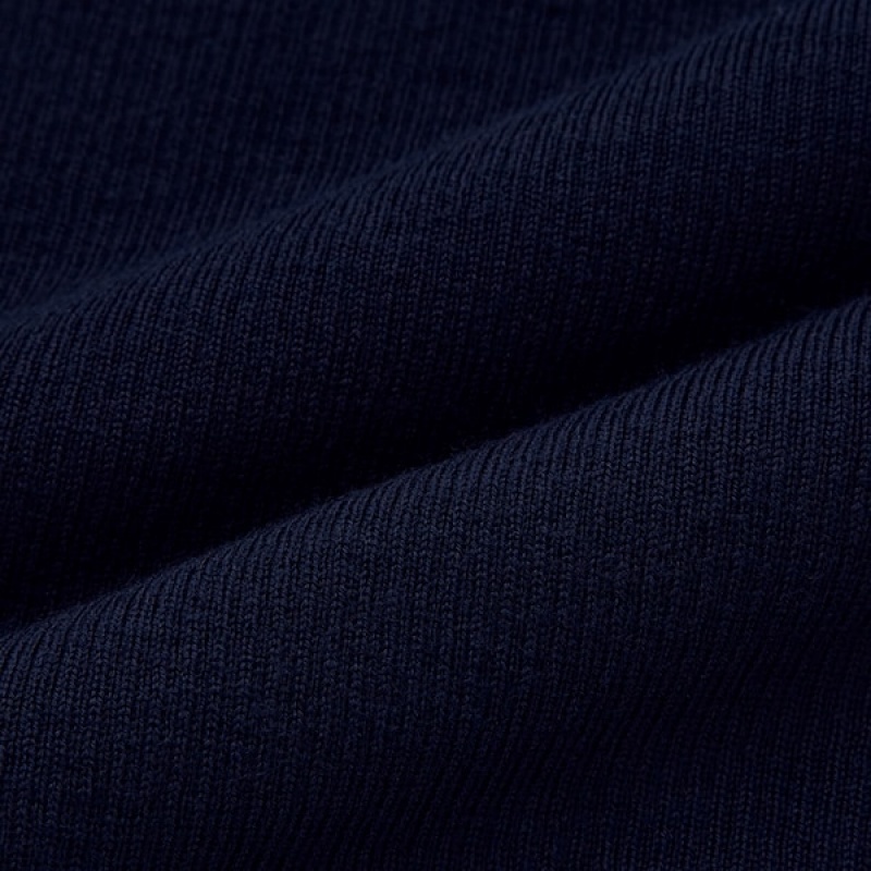 Uniqlo Extra Fine Merino Rebrasti Turtleneck Long-Sleeve Ženske Džemperi Crne | 0645-FPIAW