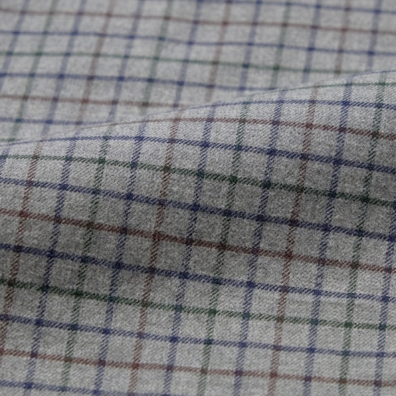 Uniqlo Flannel Checked Long-Sleeve Muške Košulje Sive | 0946-RNQYU