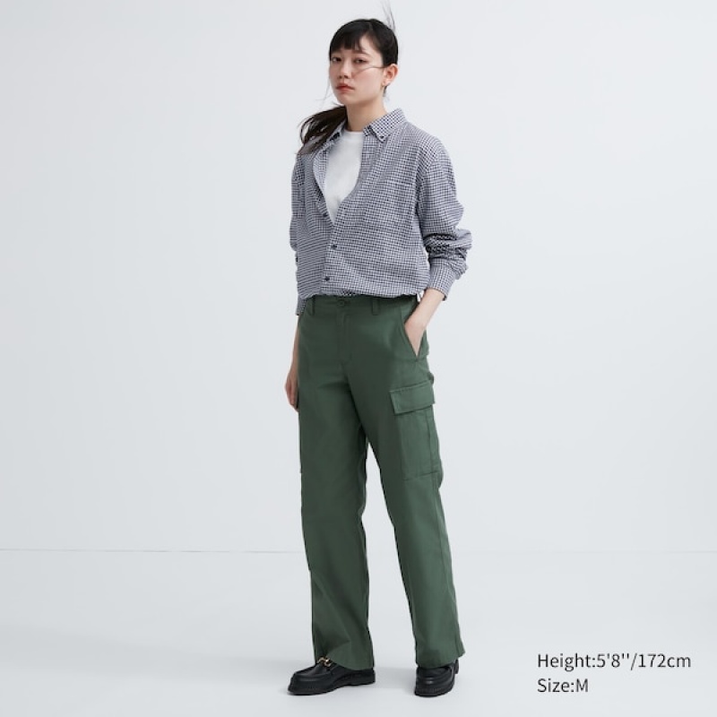 Uniqlo Flannel Checked Long-Sleeve Ženske Košulje Plave | 5927-WETOX
