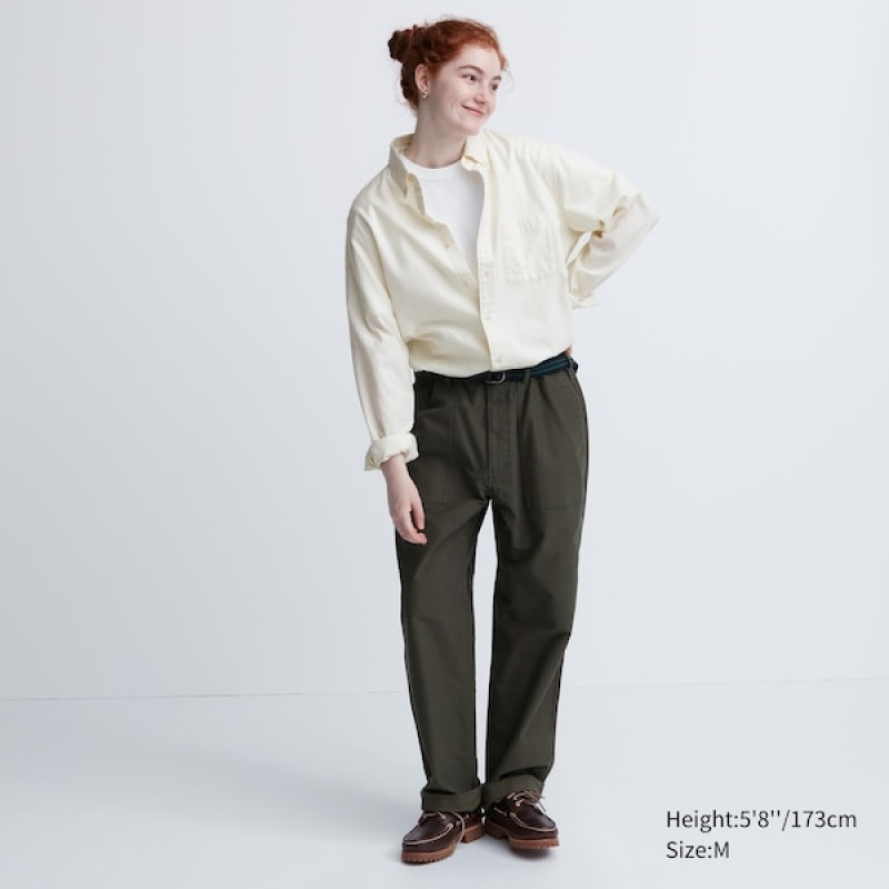 Uniqlo Flannel Long-Sleeve Ženske Košulje Bijele | 0217-KCIOT