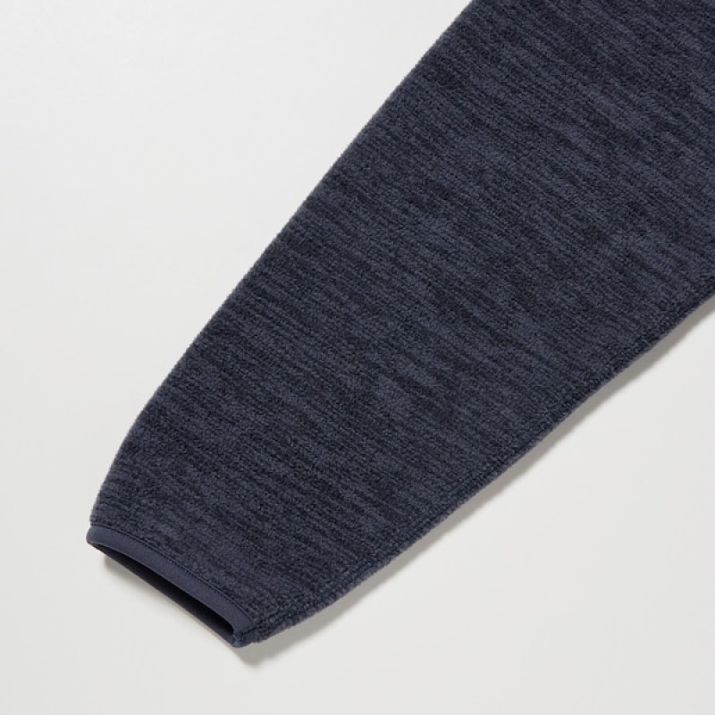 Uniqlo Fleece Full-Zip Long-Sleeve Muške jackets Tamnoplave | CMSYUB-258
