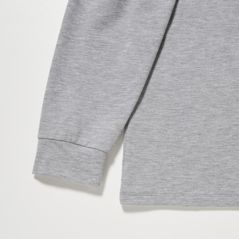 Uniqlo HEATTECH Cotton Crew Neck Muške Majice Sive | 5320-YSVWZ