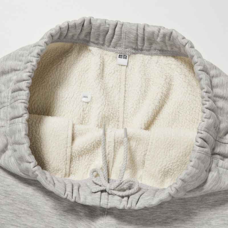 Uniqlo HEATTECH Pile-Lined Muške Trenirke Sive | 8596-OSFHZ