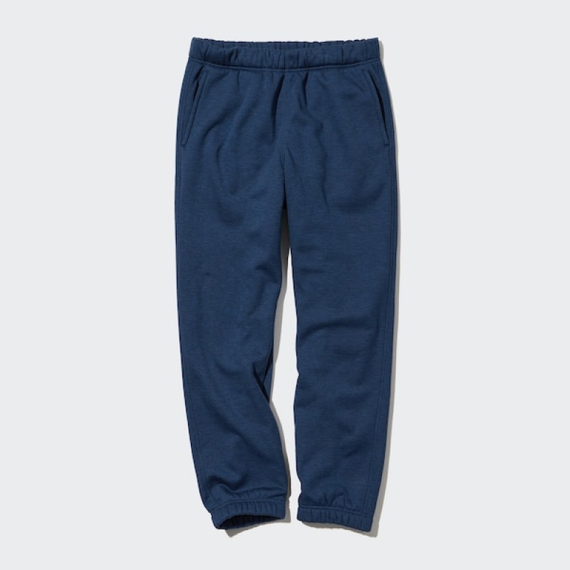 Uniqlo HEATTECH Pile-Lined Muške Trenirke Plave | 1039-DLAOV