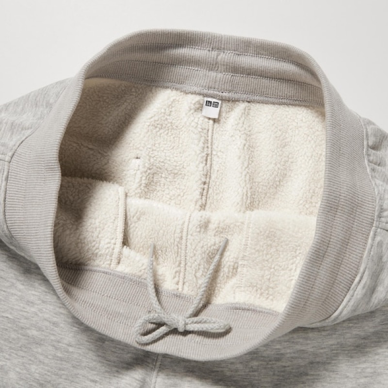 Uniqlo HEATTECH Pile-Lined Muške Trenirke Sive | 0143-ZLQJE