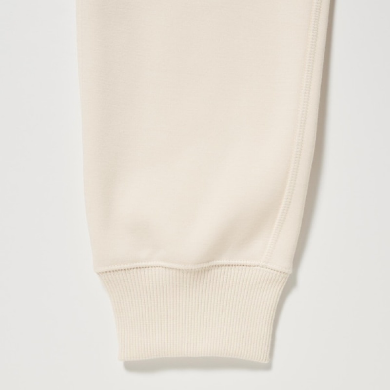 Uniqlo HEATTECH Pile-Lined Ženske Trenirke Bijele | 3526-SQDNY