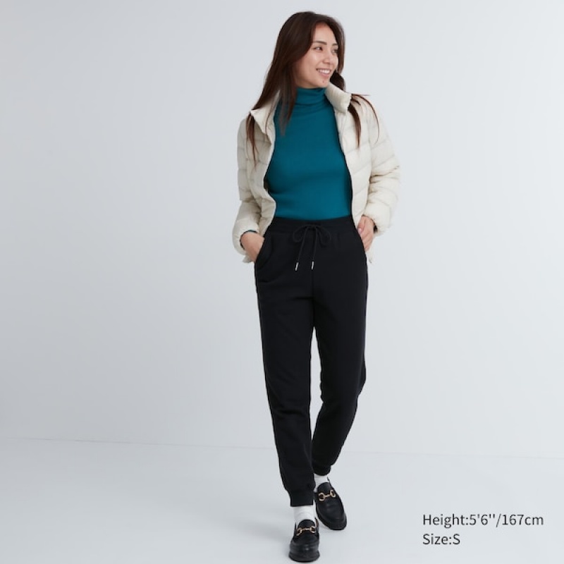 Uniqlo HEATTECH Pile-Lined Ženske Trenirke Crne | 7265-TFJKR