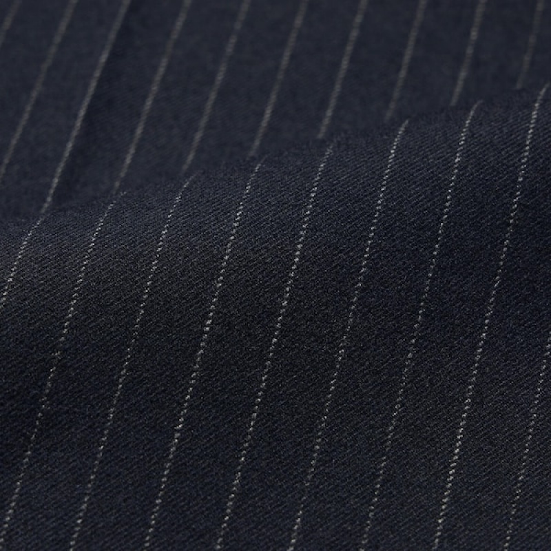 Uniqlo HEATTECH Plisirana Tapered Ženske Hlače Tamnoplave | 0471-EBUXW