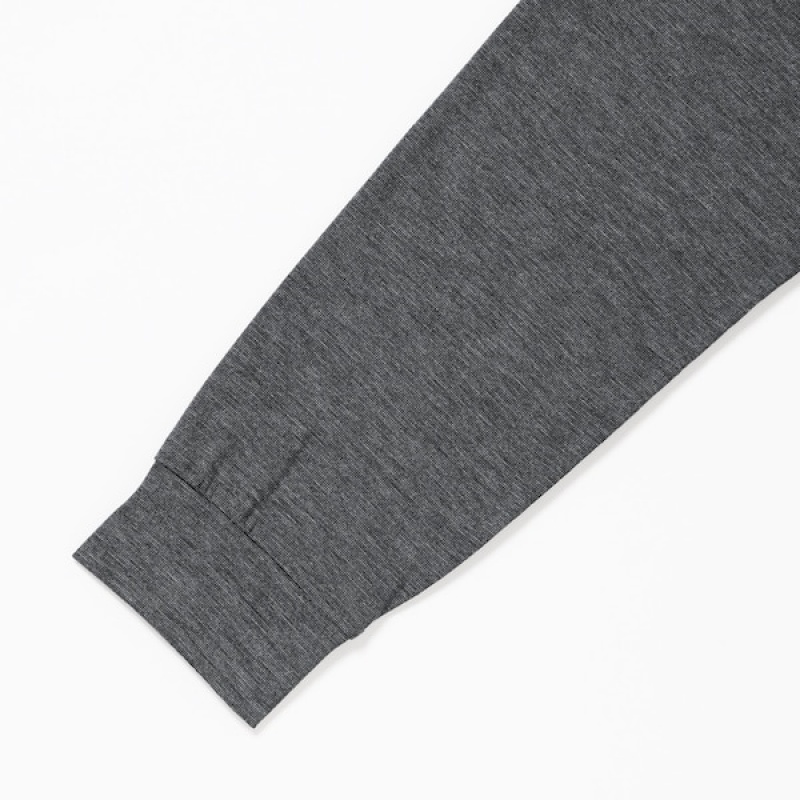Uniqlo HEATTECH Turtleneck Long-Sleeve Muške Majice Tamno Sive | 6250-RUBJH