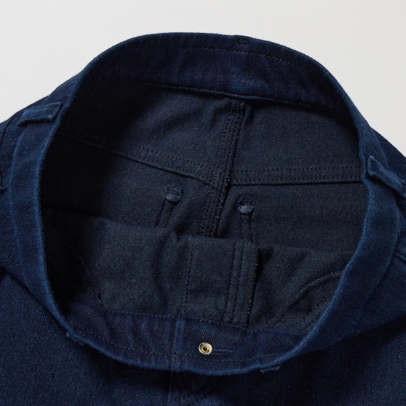 Uniqlo HEATTECH Ultra Stretch High-Rise Denim Ženske Tajice Plave | 6183-PDMAG
