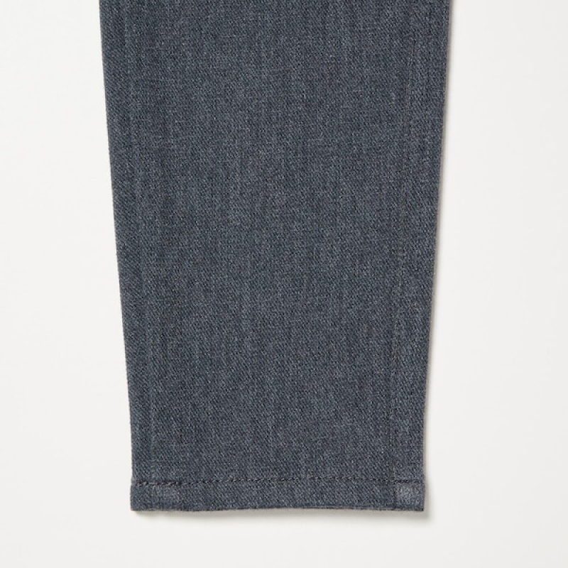 Uniqlo HEATTECH Ultra Stretch High-Rise Leggings Ženske Hlače Tamno Sive | 9160-UPBKH