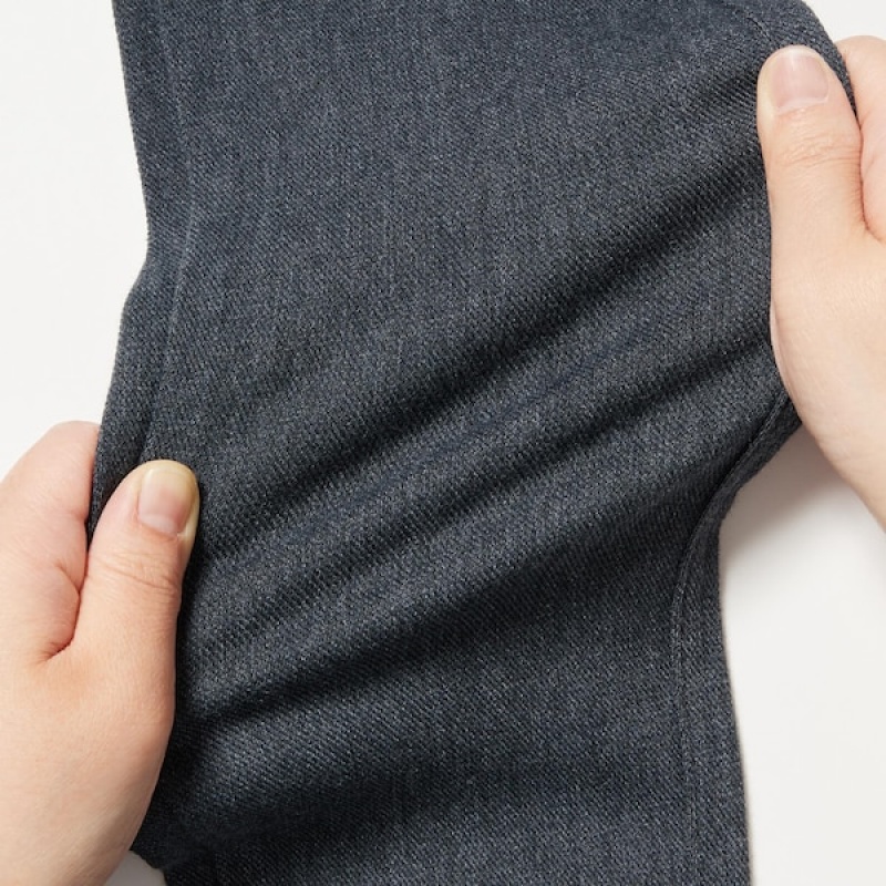 Uniqlo HEATTECH Ultra Stretch High-Rise Leggings Ženske Hlače Tamno Sive | 9160-UPBKH