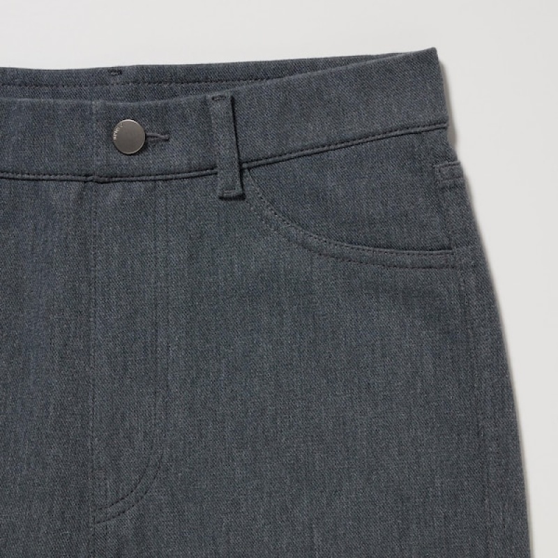 Uniqlo HEATTECH Ultra Stretch High-Rise Ženske Tajice Tamno Sive | 6731-MJZGK
