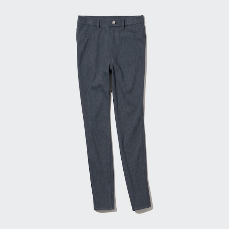 Uniqlo HEATTECH Ultra Stretch High-Rise Ženske Tajice Tamno Sive | 6731-MJZGK