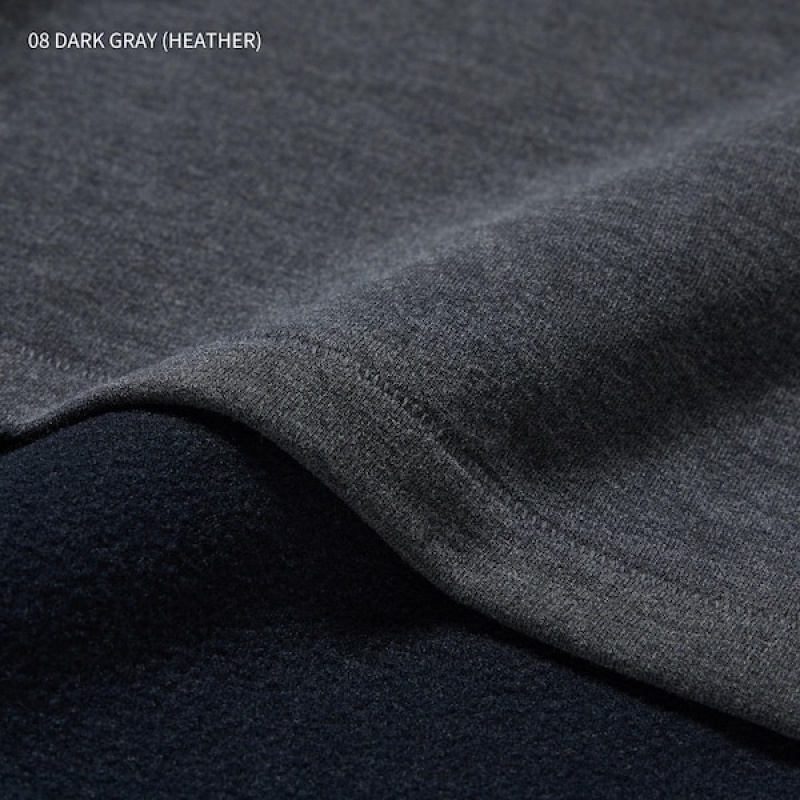 Uniqlo HEATTECH Ultra Warm Crew Neck Long-Sleeve Ženske Majice Tamno Sive | 9318-BMKIP