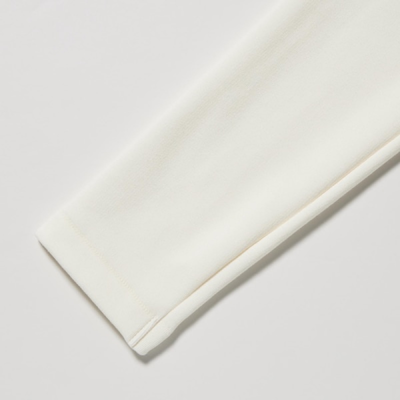 Uniqlo HEATTECH Ultra Warm High Neck Ženske Majice Bijele | 2980-PQOYB