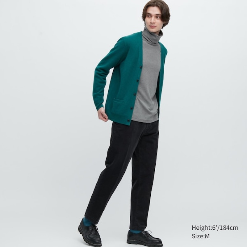 Uniqlo HEATTECH Ultra Warm Turtleneck Long-Sleeve Muške Majice Sive | 8430-YEWNI