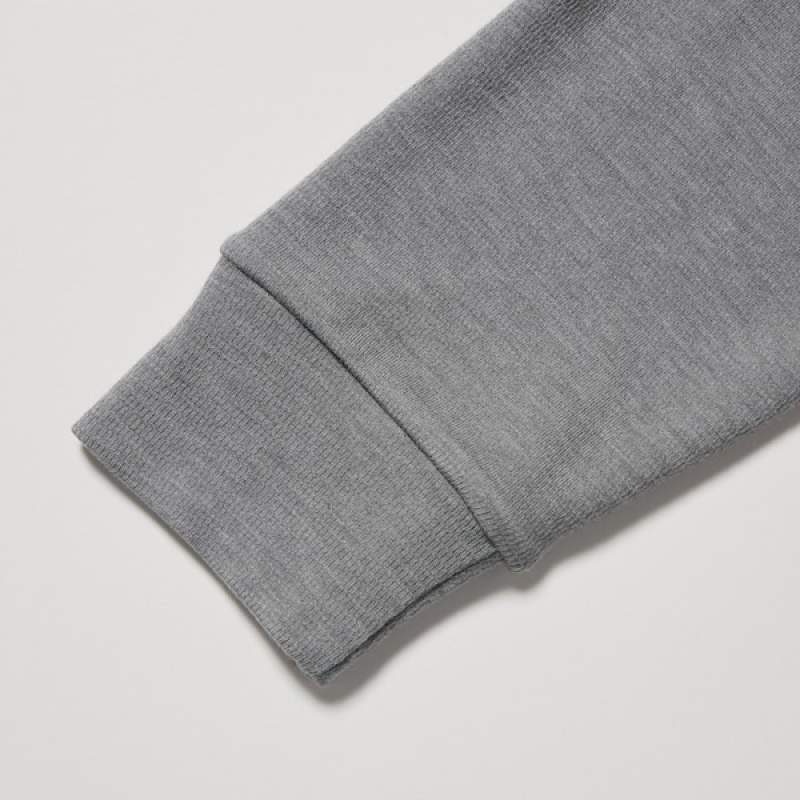 Uniqlo HEATTECH Ultra Warm Turtleneck Long-Sleeve Muške Majice Sive | 8430-YEWNI