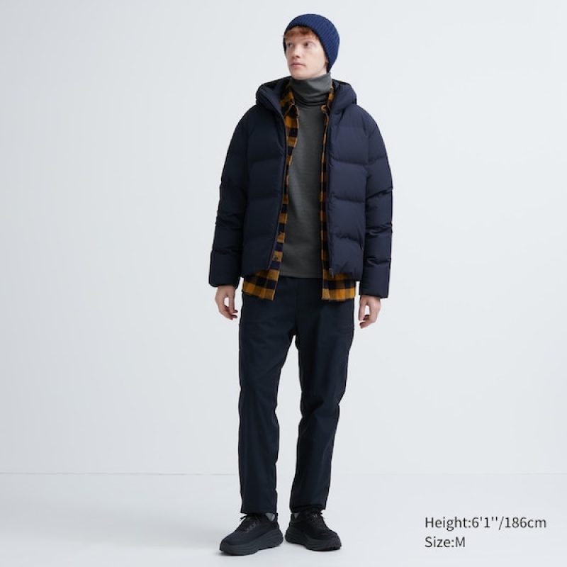 Uniqlo HEATTECH Ultra Warm Turtleneck Muške Majice Tamno Sive | 8061-YTQZA