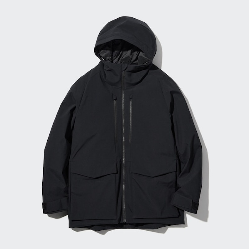 Uniqlo Hibrid Down Muške Parka Crne | SXCLOV-874