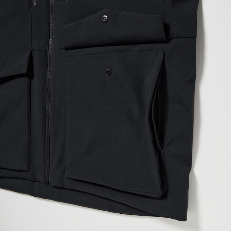 Uniqlo Hibrid Down Muške Parka Crne | SXCLOV-874