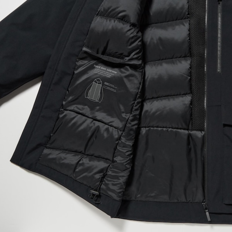 Uniqlo Hibrid Down Muške Parka Crne | SXCLOV-874