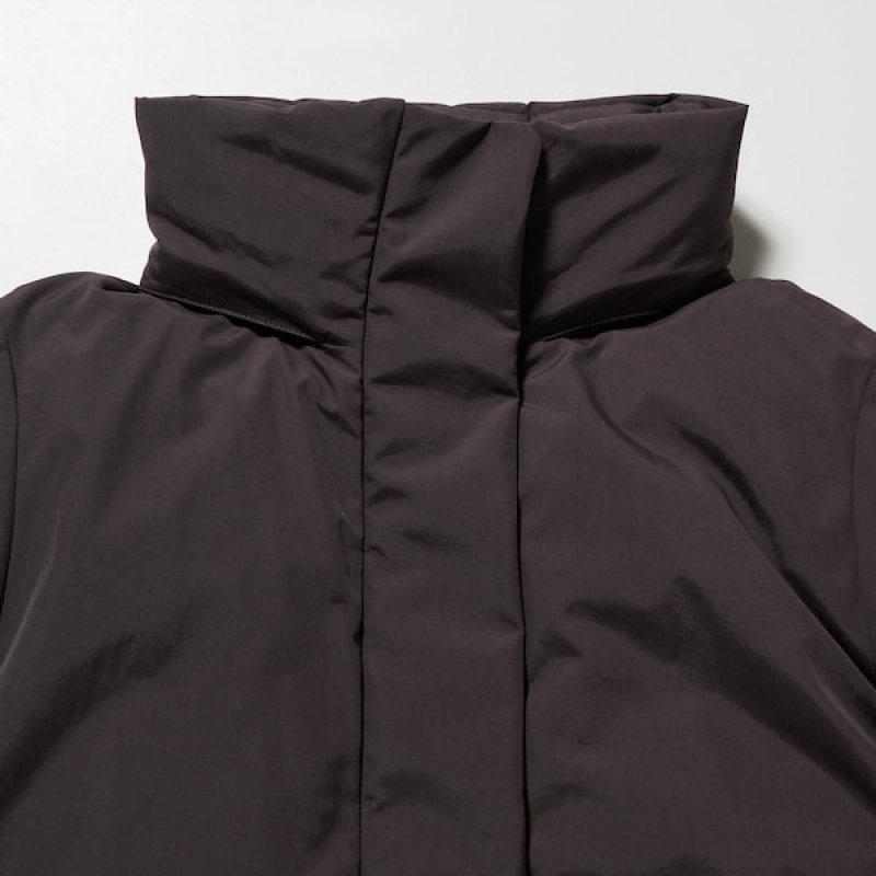 Uniqlo Hibrid Down Ženske Kaputi Smeđe | 4816-NAPFO