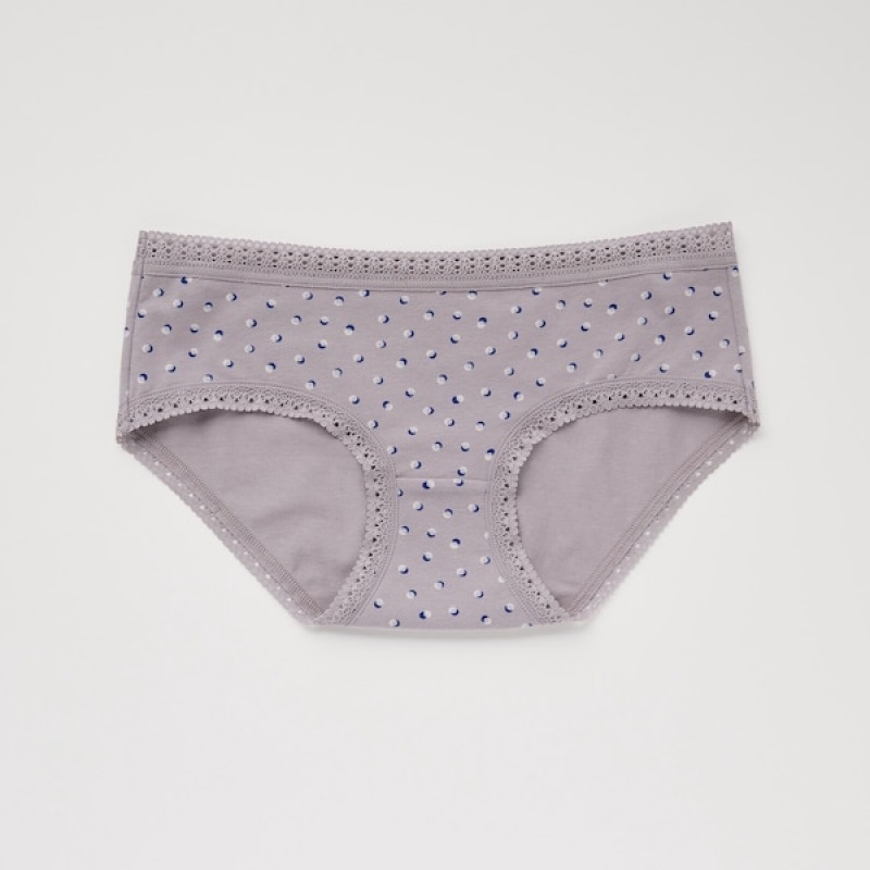 Uniqlo Hip Huggers Ženske Gaćice Sive | 4593-GTXDN