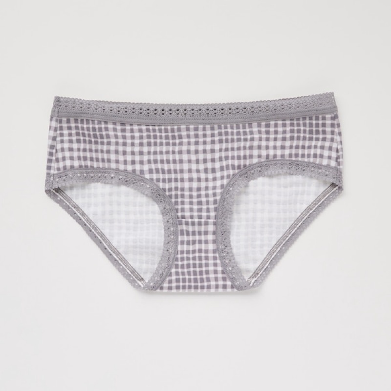 Uniqlo Hip Huggers Ženske Gaćice Sive | 5873-COMLT