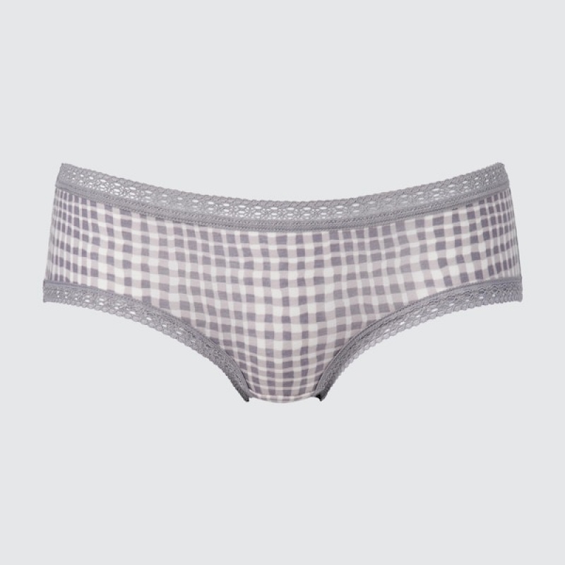 Uniqlo Hip Huggers Ženske Gaćice Sive | 5873-COMLT