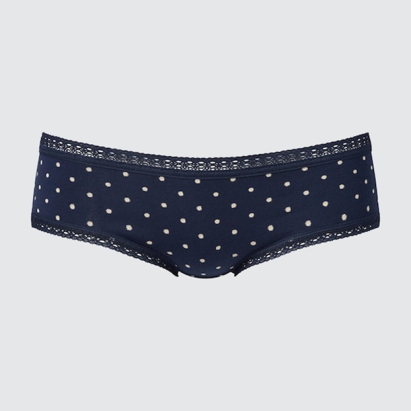 Uniqlo Hip Huggers Ženske Gaćice Tamnoplave | 0431-SHPGV