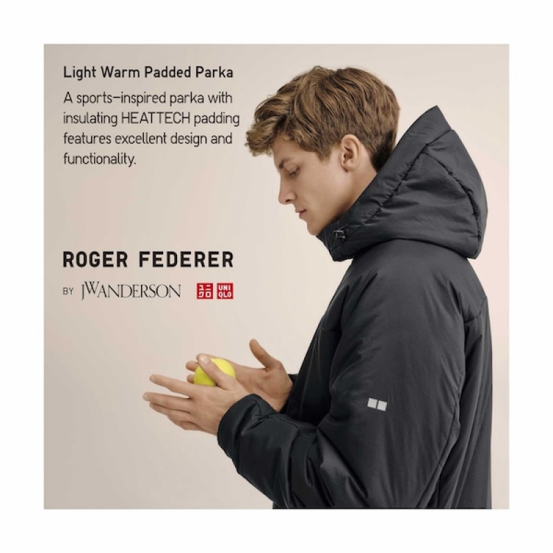Uniqlo Light Warm Podstavljena Muške Parka Tamnoplave | ZMJXUW-596