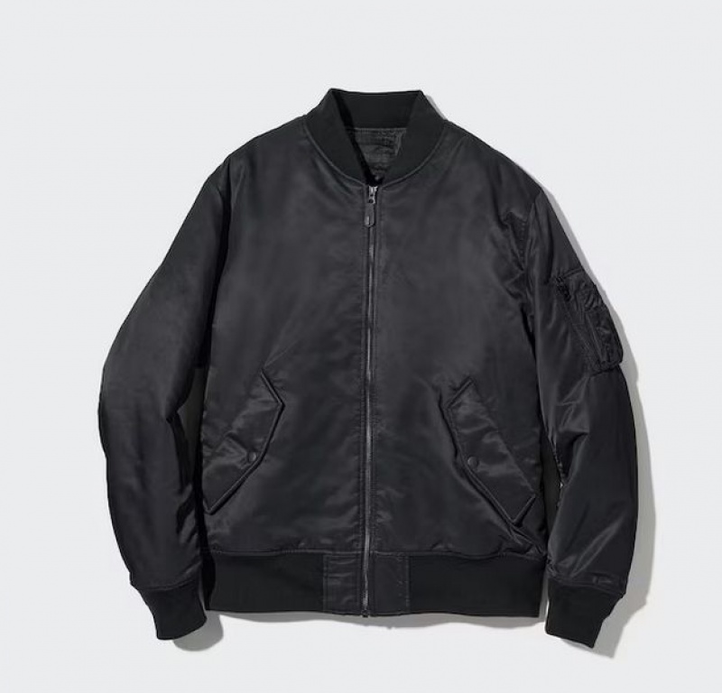 Uniqlo MA-1 Blouson Muške jackets Crne | 2670-YPXBO