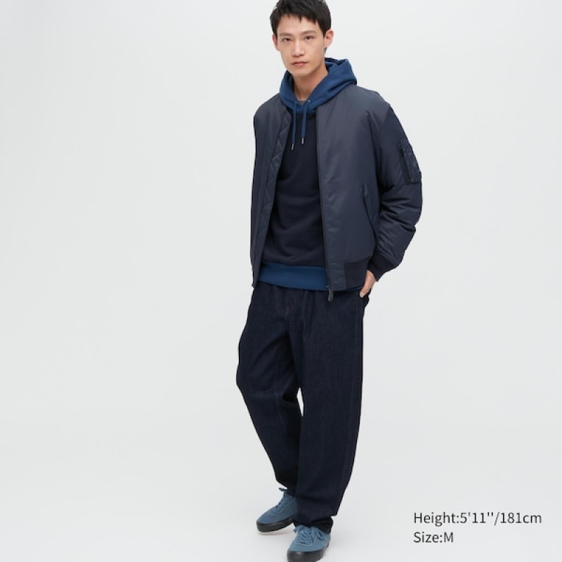 Uniqlo MA-1 Blouson Muške jackets Tamnoplave | 1732-IOVPY