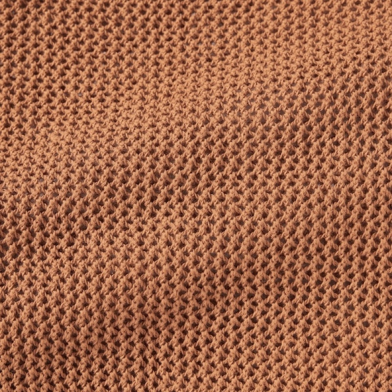 Uniqlo Mesh Long-Sleeve Short Ženske Kardigan Smeđe | 9840-JVPKF