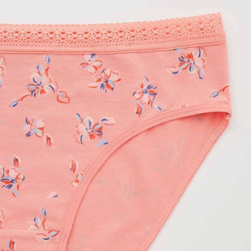 Uniqlo Mid-Rise Ženske Gaćice Svijetlo Narančaste | 8465-QGDOL