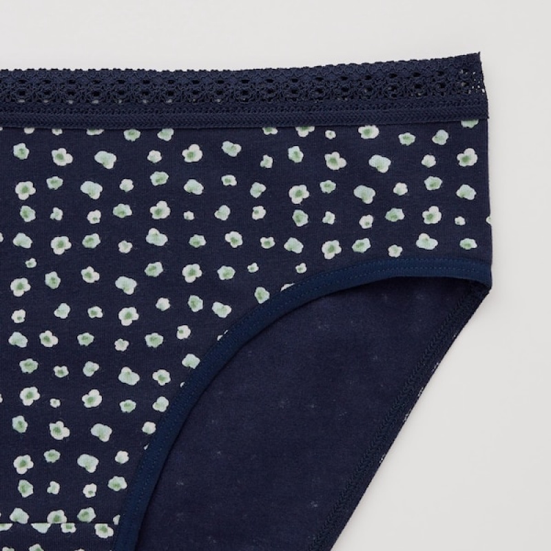Uniqlo Mid-Rise Ženske Gaćice Zelene | 4317-JENKL