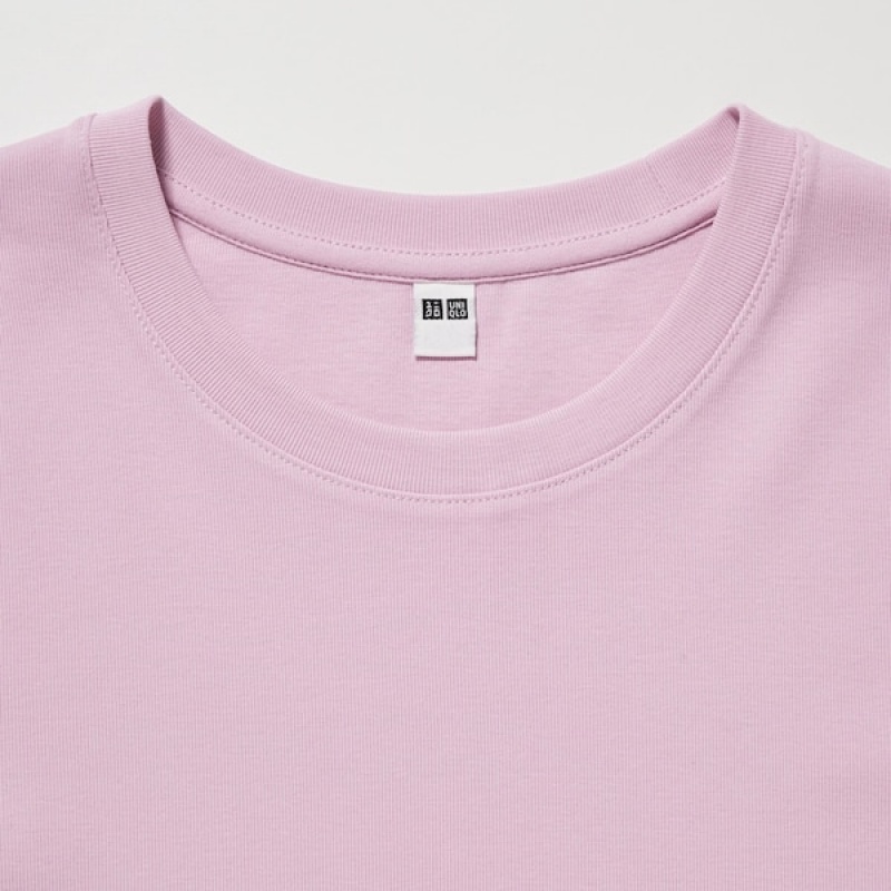 Uniqlo Mini Short-Sleeve Ženske Majice Roze | 1456-AOZKN
