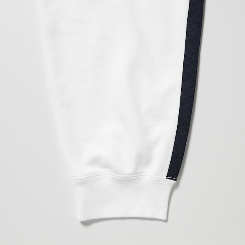 Uniqlo Muške Trenirke Bijele | 5920-LFETR